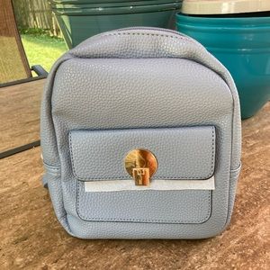 Mini baby blue backpack